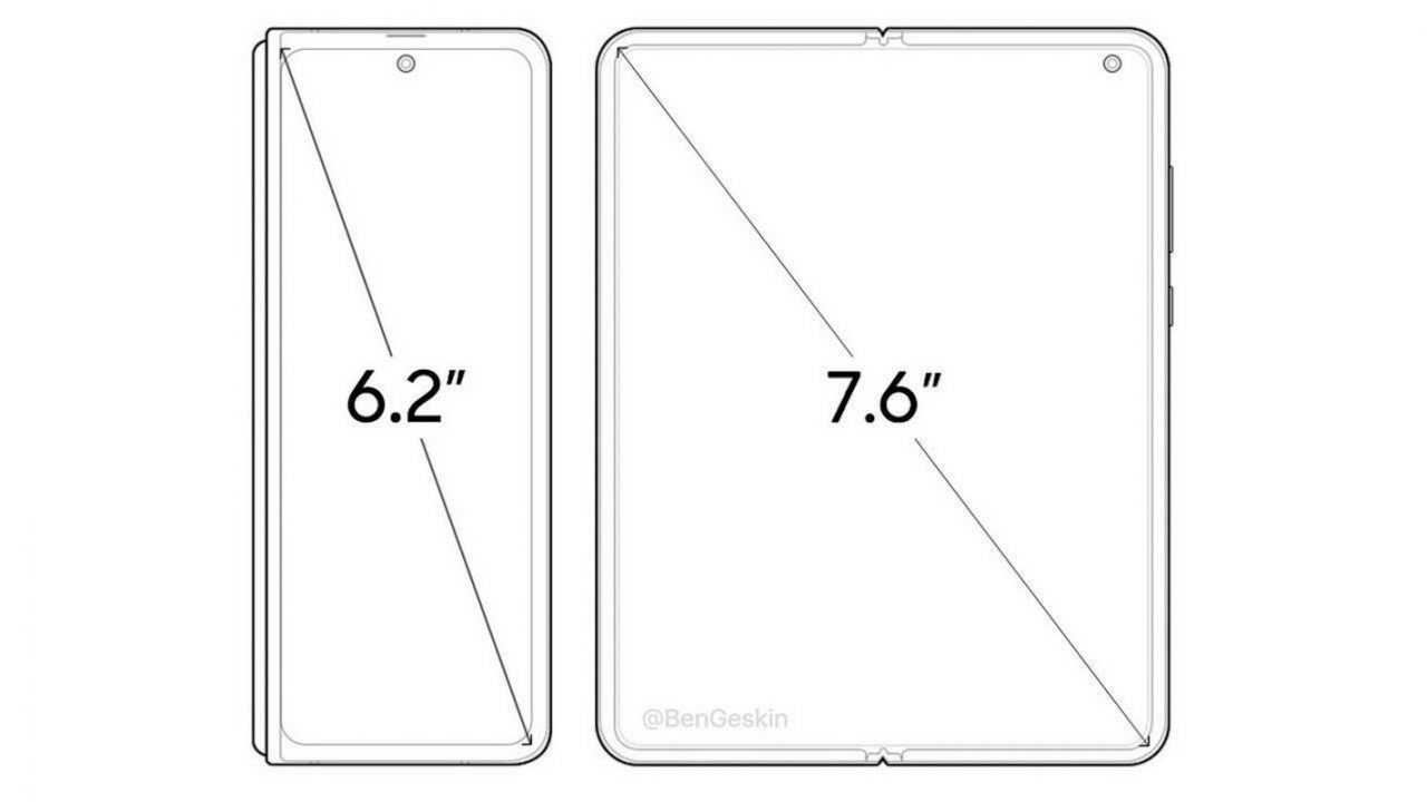 samsung galaxy fold 2 dimensions