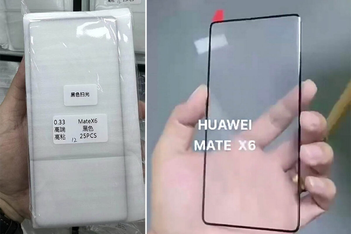 Η διαρροή προστατευτικού οθόνης για το Huawei Mate X6 δείχνει καμπύλες και στενά bezels οθόνης